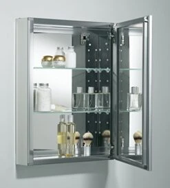 KOHLER CB-CLW2026SS 20" W X 26" H Single-Door Medicine Cabinet With Decorative Framed Mirrored Door, Bathroom Medicine Cabinet With Mirror -Songmics Furniture Shop 51hdje825EL