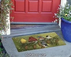 Toland Home Garden 800093 Snowy Friends Winter Door Mat 18x30 Inch Bird Outdoor Doormat For Entryway Indoor Entrance 8 Toland Home Garden 800093 Snowy Friends Winter Door Mat 18x30 Inch Bird Outdoor Doormat For Entryway Indoor Entrance -Songmics Furniture Shop 51hv9E6CsiL