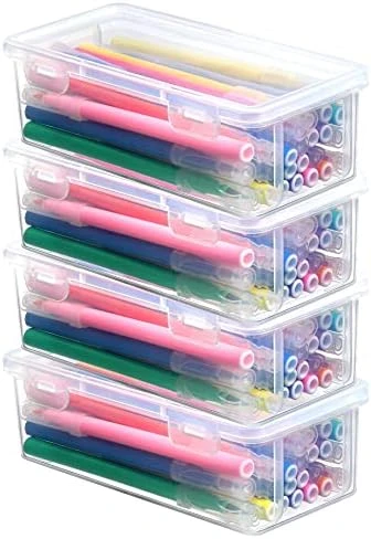 2Pack Small Plastic Clear Storage Box Containers With Lids, Small Bins (11.5x3.6x2.8 In)- Reusable&Stackable Craft Box, Small Items Accessories Storage Organizer For Toy Bricks,Mini Figure,Makeup Tool 14 2Pack Small Plastic Clear Storage Box Containers With Lids, Small Bins (11.5x3.6x2.8 In)- Reusable&Stackable Craft Box, Small Items Accessories Storage Organizer For Toy Bricks,Mini Figure,Makeup Tool - Image 14