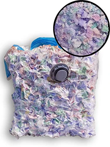 Fine High Density Shredded Memory Foam - Filler For Stuffing, Upholstery, Pillows, Crafts, Bean Bags, Chairs, Sofa, Pet & Dog Beds, And More - Made In USA (5 Lbs) 1 Fine High Density Shredded Memory Foam - Filler For Stuffing, Upholstery, Pillows, Crafts, Bean Bags, Chairs, Sofa, Pet & Dog Beds, And More - Made In USA (5 Lbs)