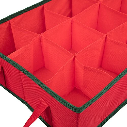 Camerons Products Christmas Ornament Storage Container With 2 Removable Trays And 30 XL Decoration Storage Compartments (22.5" X 13.5" X 10") 1 Camerons Products Christmas Ornament Storage Container With 2 Removable Trays And 30 XL Decoration Storage Compartments (22.5" X 13.5" X 10")
