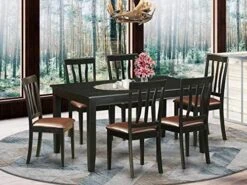 East West Furniture DUAN6-BLK-C Kitchen Set -Songmics Furniture Shop 51ismLKSuAL. AC