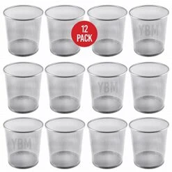 YBM Home Mesh Wastebasket Trash Can For Home And Office Workspace, Metal Office Trash Can Round-Shaped, 4.75 Gallon, 2484 19 YBM Home Mesh Wastebasket Trash Can For Home And Office Workspace, Metal Office Trash Can Round-Shaped, 4.75 Gallon, 2484 -Songmics Furniture Shop 51itzddz fL