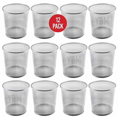 YBM Home Mesh Wastebasket Trash Can For Home And Office Workspace, Metal Office Trash Can Round-Shaped, 4.75 Gallon, 2484 7 YBM Home Mesh Wastebasket Trash Can For Home And Office Workspace, Metal Office Trash Can Round-Shaped, 4.75 Gallon, 2484 - Image 7