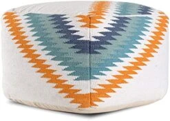 Anji Mountain Square Pouf , 22" X 22" X 17", Gray -Songmics Furniture Shop 51j0VsNr58L. AC