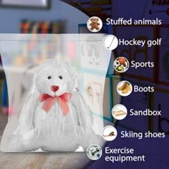 [ 25 COUNT ] 4 MILL - EXTREME THICK BAGS - 18'' X 20'' - 4 GALLON - Large Super Spacious Strong Clear Big Bags, Zipper, Heavy Duty 4 Mill, Plastic Food Storage Bags For Clothing, Toys, Storage, Moving, Organization -Songmics Furniture Shop 51j388ywWmL