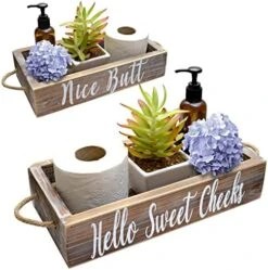 Nice Butt Bathroom Decor Box, One Box With Print On 2 Sides Farmhouse Bathroom Decor Nice Butt Bathroom Box Toilet Box, Hello Sweet Cheeks Bathroom Box Rustic Decor, Toilet Organizer Farmhouse Decor -Songmics Furniture Shop 51j3eHi135L. AC