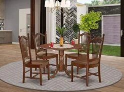 East West Furniture DLDO3-WHI-W Dining Table Set -Songmics Furniture Shop 51j3s6vLVNL. AC