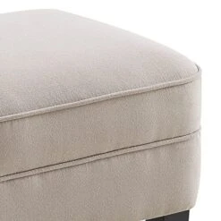 Rosevera McCarthy Furniture Ottoman Arm Living Room Comfy Small Accent Chairs For Bedroom, Standard Size, Velvet Beige -Songmics Furniture Shop 51jM2pRGGaL