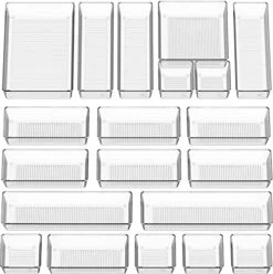 Simple Houseware 20-Pack Clear Plastic Drawer Organizers (6S, 7M, 5L, 1 XL, 1XXL) -Songmics Furniture Shop 51jNeF7qUoL. AC