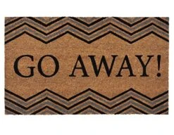 Simple Elegance By Ben&Jonah Printed Coir Door Mat 18" W X 30" L - Go Away