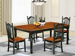 East West Furniture DOVE7-LWH-W Dining Set -Songmics Furniture Shop 51jpQDoWXZL. AC