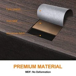 REAHOME 9 Drawer Dresser For Bedroom Faux Leather Chest Of Drawers Closets Large Capacity Organizer Tower Steel Frame Wooden Top Living Room Entryway Office (Rustic Brown) RZP9B1 -Songmics Furniture Shop 51jyEEkbJyL