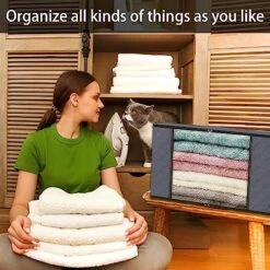 6 Pcs Clothes Storage Bags-Large Capacity Closet Organizers And Storage, Clothes Storage Bins With Reinforced Handles,Foldable Organizers Storage Containers For Clothing,Blanket, Comforters,Bedding 10 6 Pcs Clothes Storage Bags-Large Capacity Closet Organizers And Storage, Clothes Storage Bins With Reinforced Handles,Foldable Organizers Storage Containers For Clothing,Blanket, Comforters,Bedding -Songmics Furniture Shop 51k9p2WG9dL