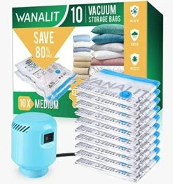 Vacuum Storage Bags With Electric Air Pump, 15 Pack (3 Jumbo, 3 Large, 3 Medium, 3 Small, 3 Roll Up Bags) Space Saver Bag, Vacuum Sealer Bags For Clothes, Blanket, Duvets, Pillows, Comforters, Travel 21 Vacuum Storage Bags With Electric Air Pump, 15 Pack (3 Jumbo, 3 Large, 3 Medium, 3 Small, 3 Roll Up Bags) Space Saver Bag, Vacuum Sealer Bags For Clothes, Blanket, Duvets, Pillows, Comforters, Travel -Songmics Furniture Shop 51kH5rEkhYL. AC