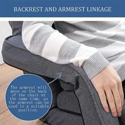 FLOGUOR Indoor Floor Gaming Chairs For Adults With Back Support,Chaise Lounge, 42-Position Folding Lazy Sofa With Pillow For Living Room, Bedroom, Balcony(Grey) 8803GR 12 FLOGUOR Indoor Floor Gaming Chairs For Adults With Back Support,Chaise Lounge, 42-Position Folding Lazy Sofa With Pillow For Living Room, Bedroom, Balcony(Grey) 8803GR -Songmics Furniture Shop 51kQuX41eML