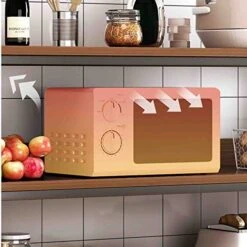 Bread Rack, 48 -inch Microwave Stove, 4 -Story Bar, High Kitchen Rack With Storage Shelf, And Kitchen Cabinet, Brown (Size : 100cm) -Songmics Furniture Shop 51kbdf2oBAL