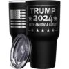 We The People Holsters - Trump 2024 - Keep America Great - Republican Tumbler - American Flag Coffee Travel Mug - Keep America Great Travel Mug - Double Insulated Tumbler - 30 Oz