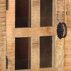 BDBHAVB Wood Sideboard, Multifunctional Sideboard, Highboard With Wheel, Easy To Assemble Suitable For Kitchen, Dining Room, Living Room 15"x11.8"x56.3" Solid Rough Mango Wood -Songmics Furniture Shop 51kzSxfGsxS