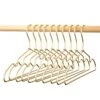 Koobay Clothes Hangers, 16.5" Metal Gold Suit Coat Hanger With PVC Coat Hook Laundry Wire Clothes Shirt Coat Hangers, 30Pack