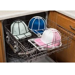 BallcapBuddy - Original And Patented Hat Cleaner, Hat Washer For Washing Machine Or Dishwasher, Cap Washer Frame For Flat & Curved Hats, 3 Pack, Black, Made In USA -Songmics Furniture Shop 51l6fDO5amL 1