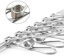 2 Pack Stainless Steel Sock Drying Rack With 72 Clips, Swivel Wind-Proof Hook Clothes Hanger Dryer For Sock, Underwear, Bra, Laundry Accessories 10 2 Pack Stainless Steel Sock Drying Rack With 72 Clips, Swivel Wind-Proof Hook Clothes Hanger Dryer For Sock, Underwear, Bra, Laundry Accessories -Songmics Furniture Shop 51lHRwl39iL