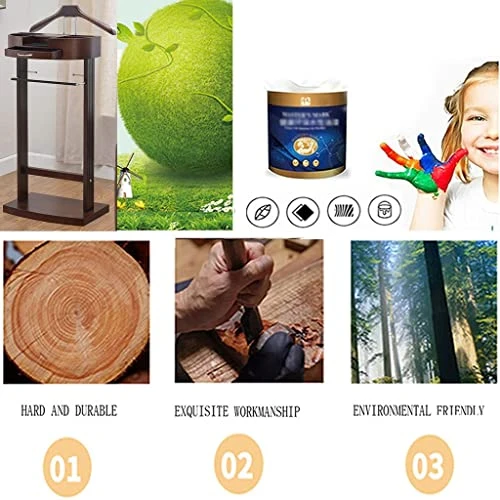 FOLREORP Valet Stand With Drawer Wardrobe Valet Wood Suit Valet Rack Freestanding Contour Hanger Trouser Shoe Rack Tie & Belt Stand Organizer Easy To Assemble For Both Living Room And Bed Ro 4 FOLREORP Valet Stand With Drawer Wardrobe Valet Wood Suit Valet Rack Freestanding Contour Hanger Trouser Shoe Rack Tie & Belt Stand Organizer Easy To Assemble For Both Living Room And Bed Ro - Image 4