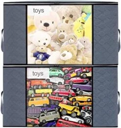 Toresper 6Pcs Closet Organization And Storage,Large Capacity Toy Storage With Reinforced Handles,Foldable Storage Bags With Clear Window For Clothes Pillow Blankets Bedding -Songmics Furniture Shop 51lX1BZOwpL. AC