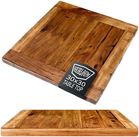 HEIRLOUM Reclaimed Wood Table Top - Rustic Recycled Solid Wooden Piece Perfect For Signs, Kitchens, Dining And Coffee Table Tops (Reclaimed Wood Table Top With Metal Edge, 36" X 36") 15 HEIRLOUM Reclaimed Wood Table Top - Rustic Recycled Solid Wooden Piece Perfect For Signs, Kitchens, Dining And Coffee Table Tops (Reclaimed Wood Table Top With Metal Edge, 36" X 36") - Image 15