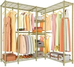 VIPEK L50 Protable Closet Rack Large Corner Freestanding Wardrobe Closet, Multi-Functional L Shaped Clothes Rack Heavy Duty Metal Clothing Rack For Hanging Clothes, Max Load 1150LBS, Black 16 VIPEK L50 Protable Closet Rack Large Corner Freestanding Wardrobe Closet, Multi-Functional L Shaped Clothes Rack Heavy Duty Metal Clothing Rack For Hanging Clothes, Max Load 1150LBS, Black -Songmics Furniture Shop 51lgb9EUsVL. AC