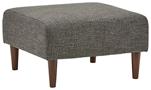 Amazon Brand – Rivet Ava Mid-Century Modern Upholstered Ottoman, 25.6"W X 15.7"H, Dark Grey 1 Amazon Brand – Rivet Ava Mid-Century Modern Upholstered Ottoman, 25.6"W X 15.7"H, Dark Grey