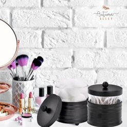 Autumn Alley Deluxe Farmhouse Apothecary Jars Set, Black Bathroom Jars Qtip Holder Glass - Rustic Vanity Organizer For Bathroom Counter, Cotton Balls, Swabs, Rounds, Salts 2 Small Glass Jars With Lids 9 Autumn Alley Deluxe Farmhouse Apothecary Jars Set, Black Bathroom Jars Qtip Holder Glass - Rustic Vanity Organizer For Bathroom Counter, Cotton Balls, Swabs, Rounds, Salts 2 Small Glass Jars With Lids -Songmics Furniture Shop 51lxkDtVYzL