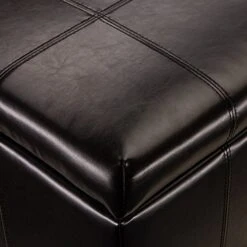 FIRST HILL FHW Marion Rectangular Storage Ottoman, Russet Brown -Songmics Furniture Shop 51m0VShzCwL