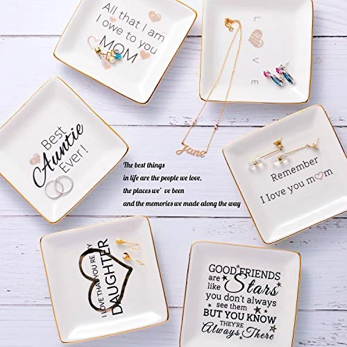 Simple Plus+ Gifts For Auntie From Niece Or Nephew-Ceramic Ring Ornament Plate Decorative Trinket Plate-Best Auntie Ever-for Aunt’s Birthday,Mother’s Day,Thanksgiving (Auntie) 6 Simple Plus+ Gifts For Auntie From Niece Or Nephew-Ceramic Ring Ornament Plate Decorative Trinket Plate-Best Auntie Ever-for Aunt’s Birthday,Mother’s Day,Thanksgiving (Auntie) - Image 6
