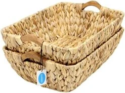 Casaphoria Round Water Hyacinth Garbage Baskets For Storage Natural Woven Hyacinth Laundry Rubbish Basket Durable Circular Waste Baskets Home Beautiful Decoration Storageworks Recycling Bin -Songmics Furniture Shop 51mP7wPbVL. AC