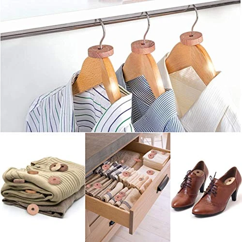 Brite Lightingtech Cedar Blocks For Clothes Storage 60PCs, Red Cedar Hang Ups, Cedar Balls, Cedar Rings And Cedar Sachet Bags For Closets And Drawers 5 Brite Lightingtech Cedar Blocks For Clothes Storage 60PCs, Red Cedar Hang Ups, Cedar Balls, Cedar Rings And Cedar Sachet Bags For Closets And Drawers - Image 5