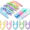 20 Pcs Travel Hangers With Clips- Cruise Ship Essentials Portable Folding Clothes Hangers Travel Accessories Foldable Clothes Drying Rack For Travel