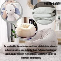 BOXIN 10LBS Blue Shredded Memory Foam Filling For Bean Bag Filler Foam Refill Pillow Dog Beds Chairs Cushions And Arts Crafts, Added Gel Particles,Soft And Great For Stuffing 11 BOXIN 10LBS Blue Shredded Memory Foam Filling For Bean Bag Filler Foam Refill Pillow Dog Beds Chairs Cushions And Arts Crafts, Added Gel Particles,Soft And Great For Stuffing -Songmics Furniture Shop 51mx4RHZ7AL