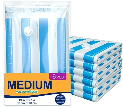 VMSTR Travel Vacuum Storage Bags With Electric Pump, Medium Small Space Saver Bags For Travel, Packing Clothes And Clothing For Luggage 6 VMSTR Travel Vacuum Storage Bags With Electric Pump, Medium Small Space Saver Bags For Travel, Packing Clothes And Clothing For Luggage - Image 6