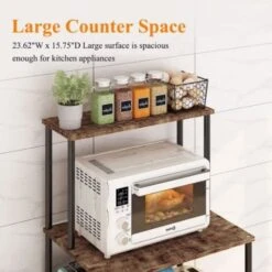 Avwmur Four Layer Kitchen Baker Rack, Vertical Microwave Oven Rack, Kitchen Storage Rack With Wheels, Suitable For Kitchens And Restaurants -Songmics Furniture Shop 51nBZEylIEL