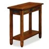 Leick Rustic Oak Chairside End Table