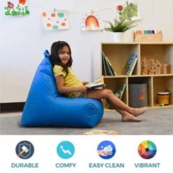 Factory Direct Partners 10481-FB Cali Alpine Sack Bean Bag Chair, Dirt-Resistant Coated Oxford Fabric - French Blue -Songmics Furniture Shop 51nUWZ4f9ML