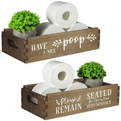 TJ.MOREE Bathroom Toliet Roll Storage Box, Use In Bathroom Toilet Paper Storage Bathroom Decor Box