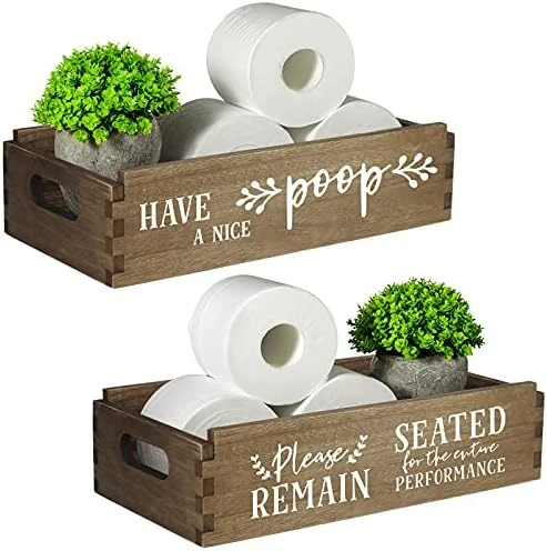 TJ.MOREE Bathroom Toliet Roll Storage Box, Use In Bathroom Toilet Paper Storage Bathroom Decor Box 7 TJ.MOREE Bathroom Toliet Roll Storage Box, Use In Bathroom Toilet Paper Storage Bathroom Decor Box - Image 7