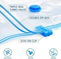 Vacuum Storage Bags 16 Pack (4 Jumbo, 4 Large, 4 Medium, 4 Small), Space Saver Bags Compression Storage Bags For Comforters And Blankets, Storage Bags Vacuum Sealed For Clothes Storage, Hand Pump -Songmics Furniture Shop 51nou1xUoQL