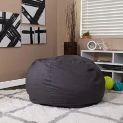 EMMA + OLIVER Oversized Solid Gray Refillable Bean Bag Chair For All Ages -Songmics Furniture Shop 51nsmmxUfnL. AC