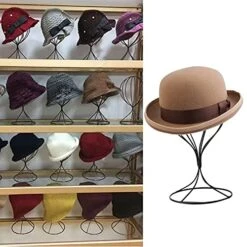 A-SZCXTOP Metal Wig Stand Holder Hat Stand Display, 12.6inch Stable Sturdy Wig Head Holder, Durable Hat Holder Storage Stand, Freestanding Wig Stand For Decoration Display Storage-Black -Songmics Furniture Shop 51oButXrWXS