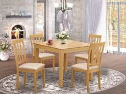 East West Furniture OXAN3-OAK-W, 3-piece -Songmics Furniture Shop 51oDKCea6JL. AC