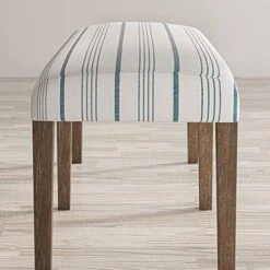 Jofran Eastern Tides 46" Upholstered Coastal Dining Bench
