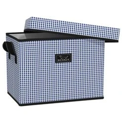 SCOUT Rump Roost MED - Medium Lidded Storage Bin With Handles, Collapsible, Stackable, Doubles As Seat Or Table, Holds 80 Lbs